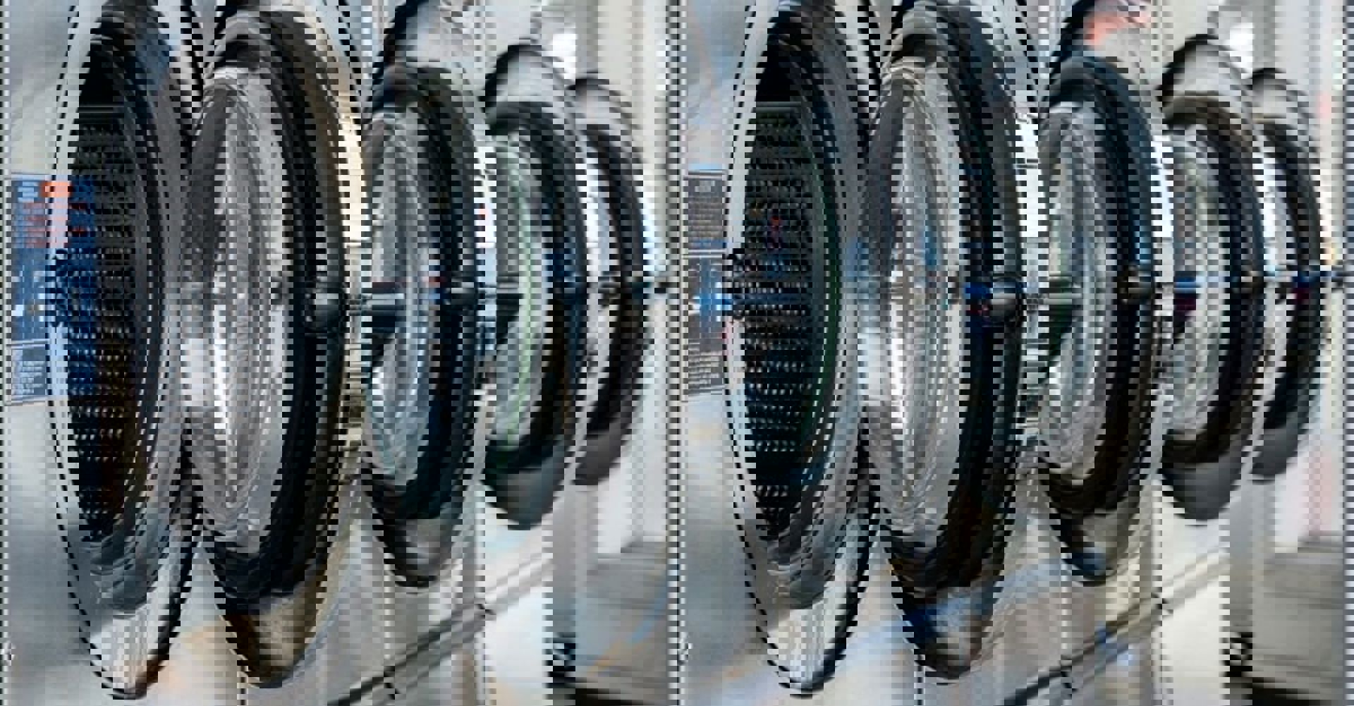 Line Of Laundry Washing Machines Min Min